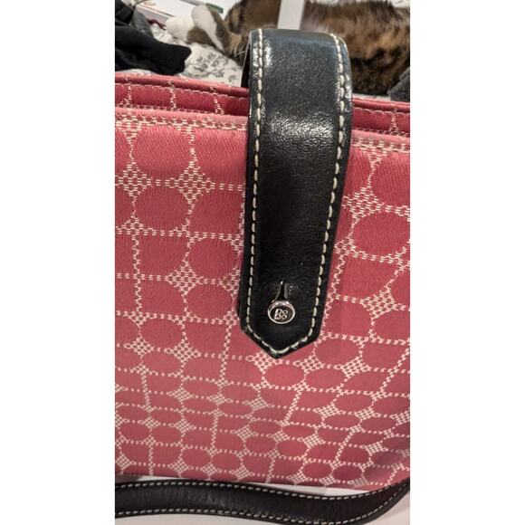 Vintage Pink Kate Spade Bag Leather handle little feet Y2k age wear on one side - Picture 3 of 6